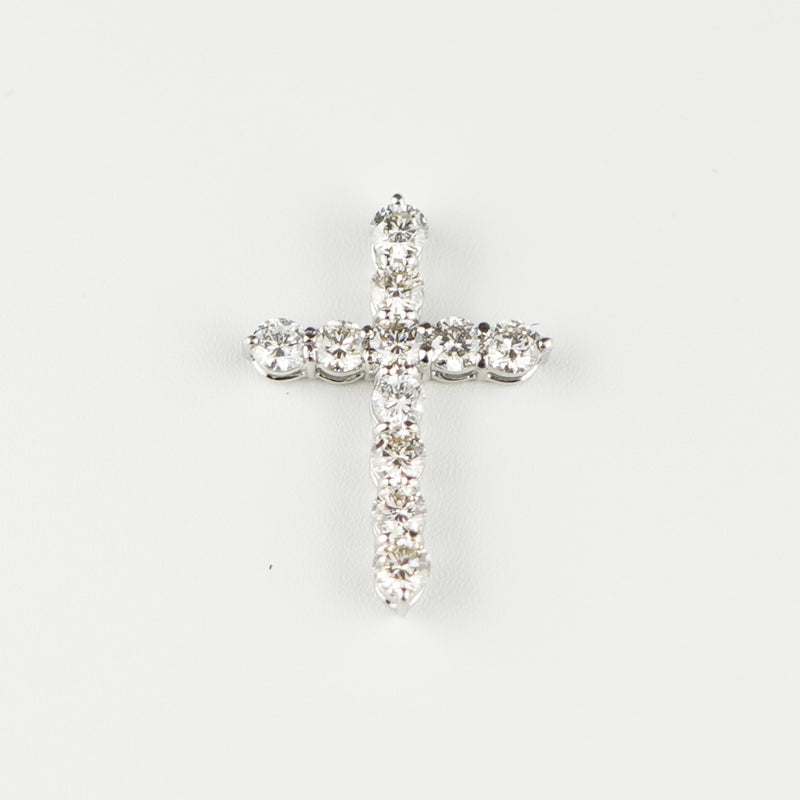 ダイヤモンドプチネックレス Pt900 1.0ct Pt850 チェーン (Type-SC)