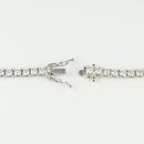 ダイヤモンドテニス ネックレス ストレート Pt900枠/Pt850(金具部分一部) 幅約3.0mm 45cm トータル10.00ct カラー:H〜I クラリティ:SI-1〜SI-2 カット:VG〜G ※ダイヤモンドのグレードは目安となります※
