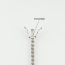 ダイヤモンドテニス ネックレス ストレート Pt900枠/Pt850(金具部分一部) 幅約3.0mm 45cm トータル10.00ct カラー:H〜I クラリティ:SI-1〜SI-2 カット:VG〜G ※ダイヤモンドのグレードは目安となります※