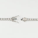 ダイヤモンドテニス ネックレス ストレート Pt900枠/Pt850(金具部分一部) 幅約3.0mm 50cm トータル10.05ct カラー:I〜J クラリティ:SI-1〜SI-2 カット:VG〜G ※ダイヤモンドのグレードは目安となります※