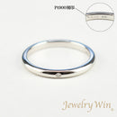 リング 甲丸リング Pt900 幅2.2mm ダイヤ付