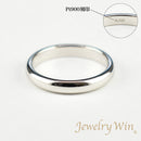 リング 甲丸リング Pt900 幅3.0mm