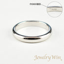 リング 甲丸リング Pt900 幅3.0mm