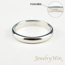 リング 甲丸リング Pt900 幅3.0mm
