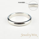 リング 甲丸リング Pt900 幅3.0mm