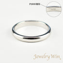 リング 甲丸リング Pt900 幅3.0mm