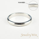 リング 甲丸リング Pt900 幅3.0mm