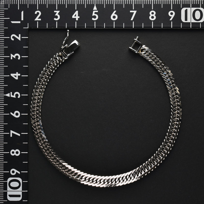 喜平 ブレスレット Pt900 トリプル 8面 20g 20cm 造幣局検定マーク(ホールマーク)刻印入り