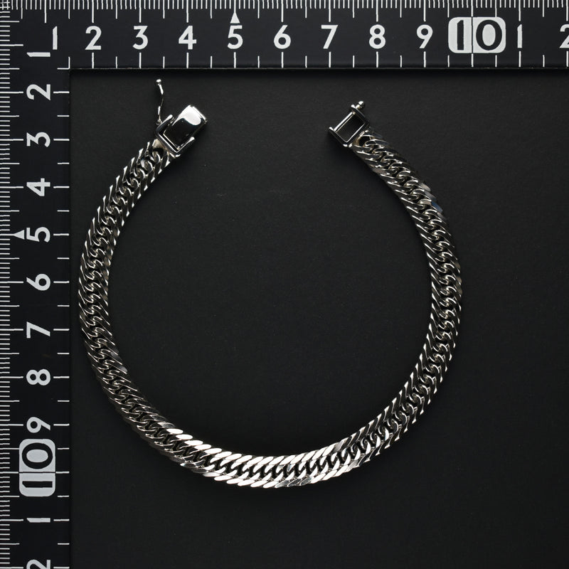 喜平 ブレスレット Pt900 トリプル 8面 30g 20cm 造幣局検定マーク(ホールマーク)刻印入り