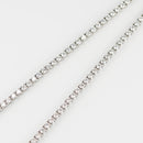 ダイヤモンドテニス ネックレス ストレート Pt900枠/Pt850(金具部分一部) 幅約2.4mm 45cm トータル5.05ct カラー:G〜H クラリティ:SI-1〜SI-2 カット:VG〜G ※ダイヤモンドのグレードは目安となります※