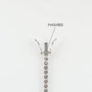 ダイヤモンドテニス ブレスレット ストレート Pt900枠/Pt850(金具部分一部) 幅約2.7mm 18cm トータル3.07ct カラー:G〜H クラリティ:VS-2〜SI-1 カット:VG ※ダイヤモンドのグレードは目安となります※