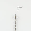 ダイヤモンドテニス ブレスレット ストレート Pt900枠/Pt850(金具部分一部) 幅約2.7mm 18cm トータル3.07ct カラー:G〜H クラリティ:VS-2〜SI-1 カット:VG ※ダイヤモンドのグレードは目安となります※