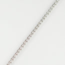 ダイヤモンドテニス ブレスレット ストレート Pt900枠/Pt850(金具部分一部) 幅約2.7mm 18cm トータル3.07ct カラー:G〜H クラリティ:VS-2〜SI-1 カット:VG ※ダイヤモンドのグレードは目安となります※
