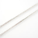 ダイヤモンドテニスネックレス ストレート Pt900枠 Pt850(金具部分一部) 幅2.0mm 50.5cm トータル5.01ct カラー:G〜H クラリティ:VS-1〜SI-1 カット:EX〜VG ※ダイヤモンドのグレードは目安となります※