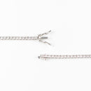 ダイヤモンドテニスネックレス ストレート Pt900枠 Pt850(金具部分一部) 幅2.0mm 50.5cm トータル5.01ct カラー:G〜H クラリティ:VS-1〜SI-1 カット:EX〜VG ※ダイヤモンドのグレードは目安となります※