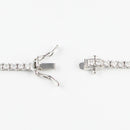 ダイヤモンドテニスネックレス ストレート Pt900枠 Pt850(金具部分一部) 幅2.4mm 45cm トータル5.00ct カラー:F〜G クラリティ:VS-1〜SI-1 カット:VG〜G ※ダイヤモンドのグレードは目安となります※