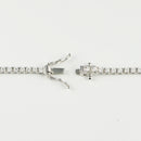 ダイヤモンドテニス ネックレス ストレート Pt900枠 Pt850(金具部分一部) 幅約2.4mm 45cm トータル5.00ct カラー:F〜H クラリティ:VS-2〜SI-2 カット:VG〜G ※ダイヤモンドのグレードは目安となります※