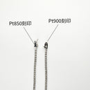 ダイヤモンドテニスネックレス ストレート Pt900枠 Pt850(金具部分一部） 幅2.4mm 45cm トータル5.05ct カラー:H〜I クラリティ:SI-1〜SI-2 カット:VG〜G ※ダイヤモンドのグレードは目安となります※