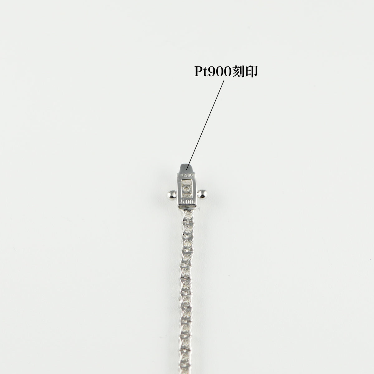 ダイヤモンドテニス ネックレス ストレート Pt900枠 Pt850(金具部分一