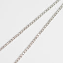 ダイヤモンドテニスネックレス ストレート Pt900枠 Pt850(金具部分一部) 幅2.5mm 50cm トータル5.00ct カラー:G〜I クラリティ:VS-2〜SI-1 カット:VG〜G ※ダイヤモンドのグレードは目安となります※
