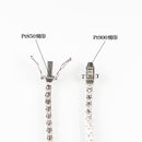 ダイヤモンドテニスブレスレット ストレート Pt900枠 Pt850(金具部分一部) 幅2.6mm 18cm トータル3.05ct カラー:G〜H クラリティ:VS-1〜SI-1 カット:EX〜VG ※ダイヤモンドのグレードは目安となります※