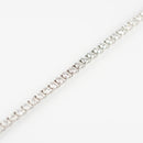 ダイヤモンドテニスブレスレット ストレート Pt900枠 Pt850(金具部分一部) 幅2.7mm 18cm トータル3.01ct カラー:F〜H クラリティ:VS-2〜SI-2 カット:VG〜G ※ダイヤモンドのグレードは目安となります※