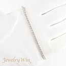 ダイヤモンドテニスブレスレット ストレート Pt900枠 Pt850(金具部分一部) 幅2.7mm 18cm トータル3.01ct カラー:F〜H クラリティ:VS-2〜SI-2 カット:VG〜G ※ダイヤモンドのグレードは目安となります※