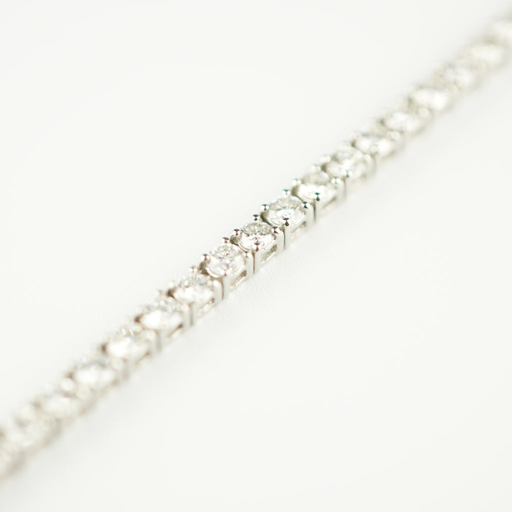 【良品】2ct 天然ダイヤモンド テニスブレス／pt850／12g／18cm 良品】2ct 天然ダイヤモンド テニスブレス／pt850／12g／18cm 良品