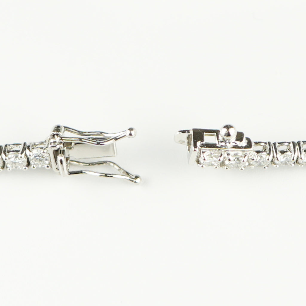 ダイヤモンドテニスブレスレット ストレート Pt900枠 Pt850(金具部分一