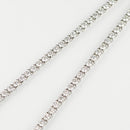 ダイヤモンドテニス ネックレス ストレート Pt900枠/Pt850(金具部分一部) 幅約3.1mm 45cm トータル10.03ct カラー:G〜H クラリティ:VS-2〜SI-2 カット:VG ※ダイヤモンドのグレードは目安となります※