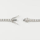 ダイヤモンドテニス ネックレス ストレート Pt900枠/Pt850(金具部分一部) 幅約3.1mm 45cm トータル10.03ct カラー:G〜H クラリティ:VS-2〜SI-2 カット:VG ※ダイヤモンドのグレードは目安となります※