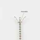 ダイヤモンドテニス ネックレス ストレート Pt900枠/Pt850(金具部分一部) 幅約3.1mm 45cm トータル10.03ct カラー:G〜H クラリティ:VS-2〜SI-2 カット:VG ※ダイヤモンドのグレードは目安となります※