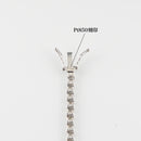 ダイヤモンドテニス ネックレス ストレート Pt900枠/Pt850(金具部分一部) 幅約3.1mm 45cm トータル10.41ct カラー:G〜H クラリティ:VS-2〜SI-1 カット:VG〜G ※ダイヤモンドのグレードは目安となります※