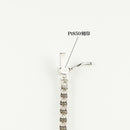 ダイヤモンドテニスネックレス ストレート Pt900枠 Pt850(金具部分一部) 幅3.0mm 45cm トータル10.44ct カラー:G〜H クラリティ:VS-2〜SI-1 カット:VG ※ダイヤモンドのグレードは目安となります※