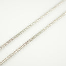 ダイヤモンドテニスネックレス ストレート Pt900枠 Pt850(金具部分一部) 幅3.0mm 45cm トータル10.44ct カラー:G〜H クラリティ:VS-2〜SI-1 カット:VG ※ダイヤモンドのグレードは目安となります※