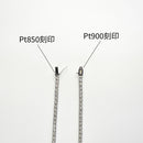 ダイヤモンドテニスネックレス ストレート Pt900枠 Pt850(金具部分一部） 幅3.0mm 50cm トータル10.00ct カラー:H〜I クラリティ:VS-2〜SI-1 カット:VG ※ダイヤモンドのグレードは目安となります※