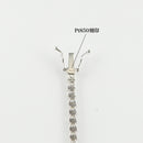 ダイヤモンドテニスネックレス ストレート Pt900枠 Pt850(金具部分一部) 幅3.1mm 45cm トータル10.30ct カラー:H〜I クラリティ:VS-2〜SI-2 カット:VG ※ダイヤモンドのグレードは目安となります※