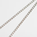 ダイヤモンドテニスネックレス ストレート Pt900枠 Pt850(金具部分一部) 幅3.1mm 50cm トータル10.01ct カラー:G〜I クラリティ:VS-2〜SI-2 カット:VG〜G ※ダイヤモンドのグレードは目安となります※