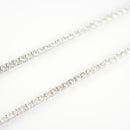 ダイヤモンドテニスネックレス ストレート Pt900枠 Pt850(金具部分一部) 幅3.3mm 47.5cm トータル15.00ct カラー:G〜H クラリティ:VS-2〜SI-1 カット:VG ※ダイヤモンドのグレードは目安となります※