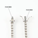 ダイヤモンドテニスネックレス ストレート Pt900枠 Pt850(金具部分一部) 幅3.3mm 47.5cm トータル15.00ct カラー:G〜H クラリティ:VS-2〜SI-1 カット:VG ※ダイヤモンドのグレードは目安となります※