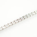 ダイヤモンドテニスブレスレット ストレート Pt900枠 Pt850(金具部分一部) 幅3.4mm 18cm トータル5.00ct カラー:F〜G クラリティ:VS-1〜SI-1 カット:VG〜G ※ダイヤモンドのグレードは目安となります※
