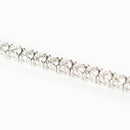 ダイヤモンドテニスブレスレット ストレート Pt900枠 Pt850(金具部分一部) 幅3.4mm 18cm トータル5.06ct カラー:G〜H クラリティ:SI-1〜SI-2 カット:VG〜G ※ダイヤモンドのグレードは目安となります※