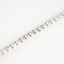 ダイヤモンドテニスブレスレット ストレート Pt900枠 Pt850(金具部分一部) 幅3.4mm 20cm トータル5.09ct カラー:G〜H クラリティ:VS-2〜SI-1 カット:VG ※ダイヤモンドのグレードは目安となります※