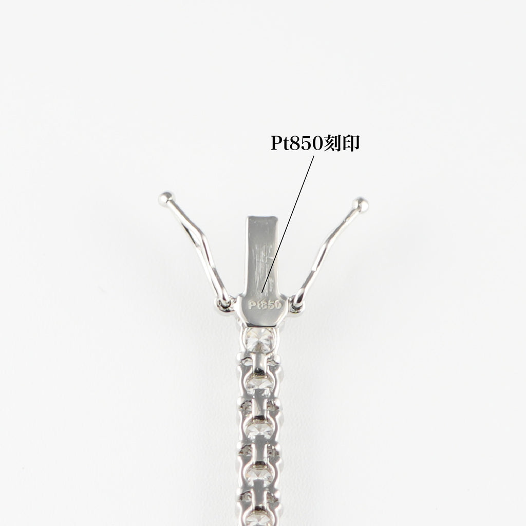 ブレスレット Pt850/Pt900 ダイヤモンド0.23ct サイズフリー Pt900_Pt850_3_4mm18cm_5_06ctG_