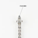 ダイヤモンドテニスブレスレット ストレート Pt900枠 Pt850(金具部分一部) 幅3.4mm 20cm トータル5.09ct カラー:G〜H クラリティ:VS-2〜SI-1 カット:VG ※ダイヤモンドのグレードは目安となります※