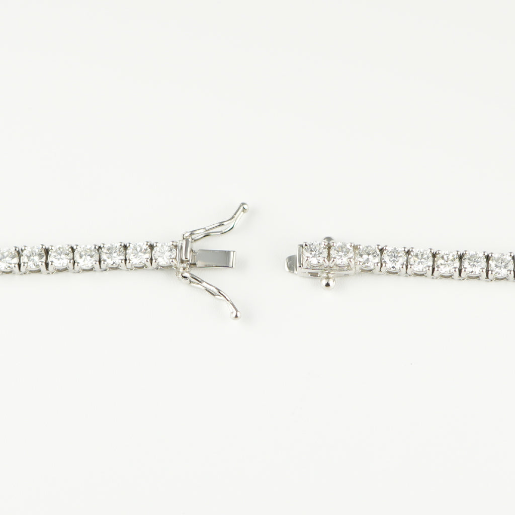 ダイヤモンドテニス ネックレス ストレート Pt900枠 Pt850(金具部分一