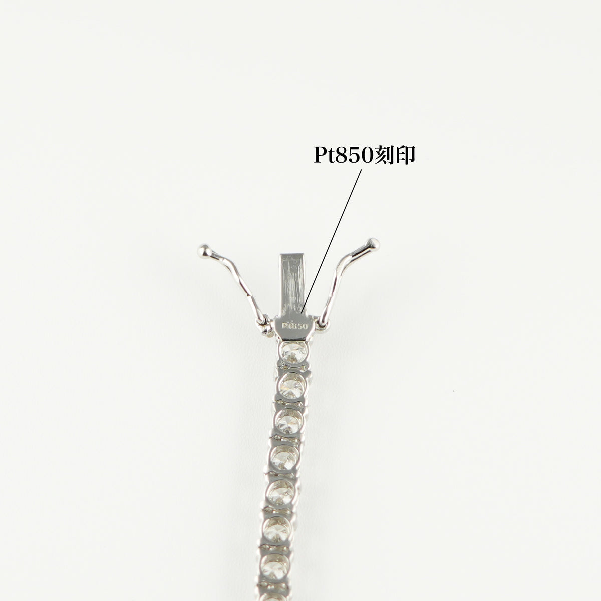 テニスネックレス 天然ダイヤモンド pt900 pt850 ダイヤモンドテニスネックレス ストレート Pt900枠 Pt850(金具部分一部