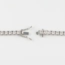 ダイヤモンドテニスネックレス ストレート Pt900枠 Pt850(金具部分一部) 幅3.5mm 51cm トータル15.00ct カラー:F〜G クラリティ:VS-2〜SI-1 カット:VG ※ダイヤモンドのグレードは目安となります※