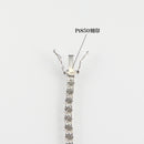 ダイヤモンドテニスネックレス ストレート Pt900枠 Pt850(金具部分一部) 幅3.5mm 51cm トータル15.00ct カラー:F〜G クラリティ:VS-2〜SI-1 カット:VG ※ダイヤモンドのグレードは目安となります※