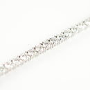 ダイヤモンドテニスブレスレット ストレート Pt900枠 Pt850(金具部分一部) 幅3.6mm 20cm トータル7.00ct カラー:G〜H クラリティ:VS-1〜SI-1 カット:VG〜G ※ダイヤモンドのグレードは目安となります※